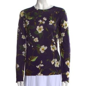 Escada (not wool) floral sweater size XL. Price firm.